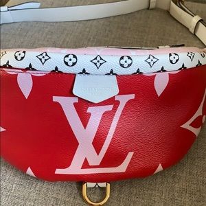 Louis Vuitton Monogram Giant Red/Pink bumbag